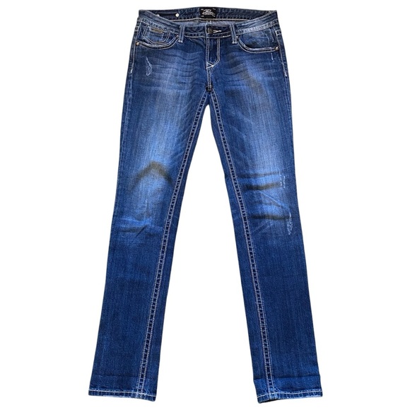 Express Denim - ReRock for Express Skinny Jeans Size 4 Lowrise Stretch Casual Preppy